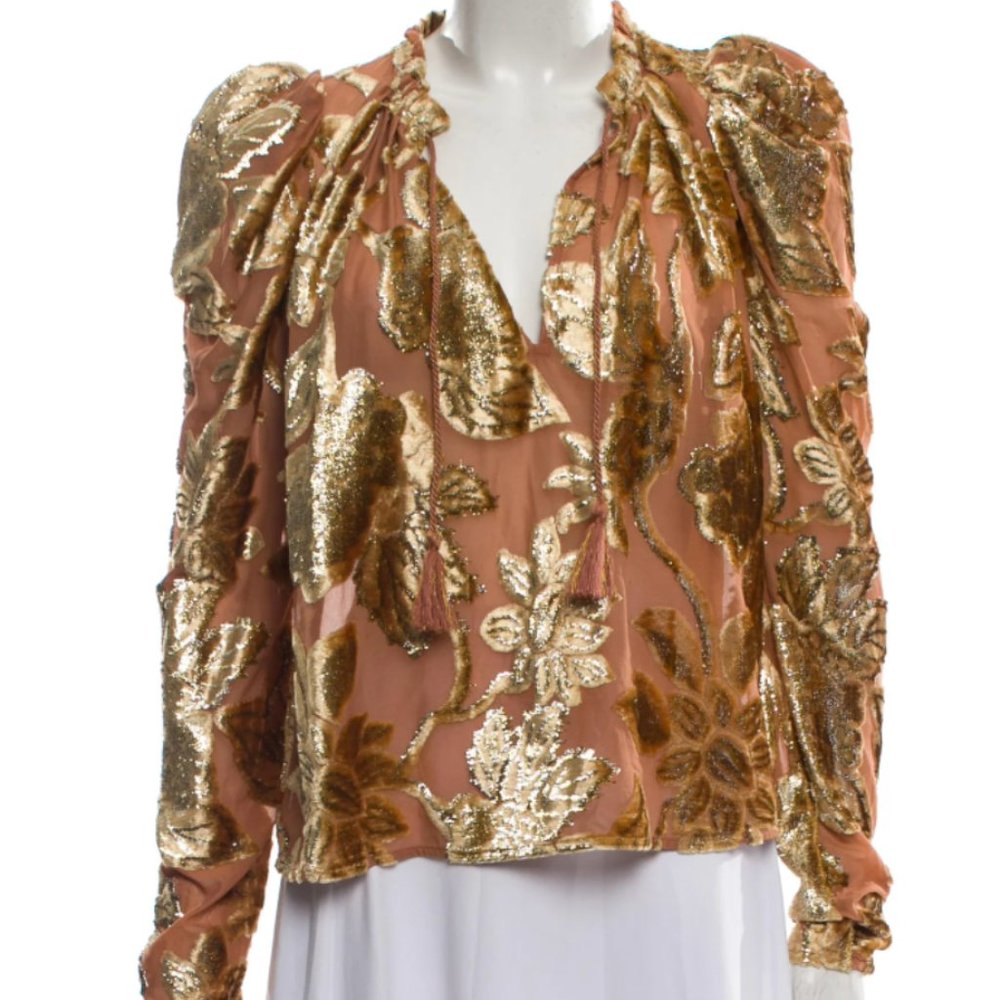 Ulla Johnson gold blouse